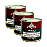 Kit 3x: Atum Sólido Em Azeite/tomate Seco/azeitona Tours255g