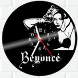 Relógio De Vinil Disco LP Parede Beyonce