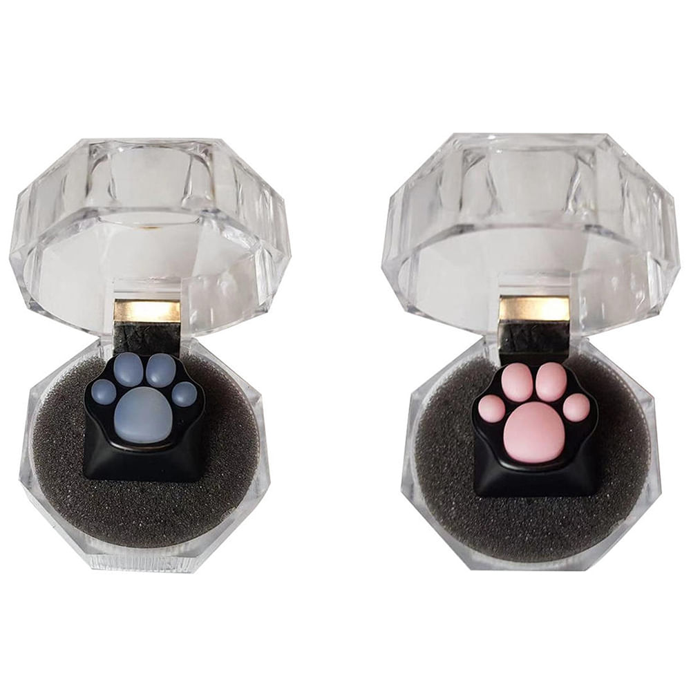 2pcs Cat Claw Esc Keycap Pbt + Keycap De Silicone Para Mec Onesiz