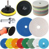 1 X Lixa 4 Pol. 100mm Diamantada Disco Grão Polir Lixadeira