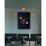 Quadro Decorativo Café Jogo Da Velha - 70x50cm