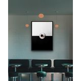Quadro Decorativo Café Black White - 70x50cm