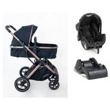 Carrinho Galzerano Zoe Moises Preto Com Bebe Conforto E Base