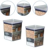 Kit 2 Pote Hermético Lumini M Alimentos Quadrado 1.700 Ml