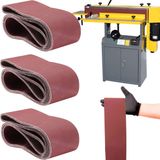 3 X Lixas Cinta Banda 7200x115mm Costado Tecido Óxido