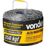 Arame Farpado 350 Kgf 500 Metros Vonder