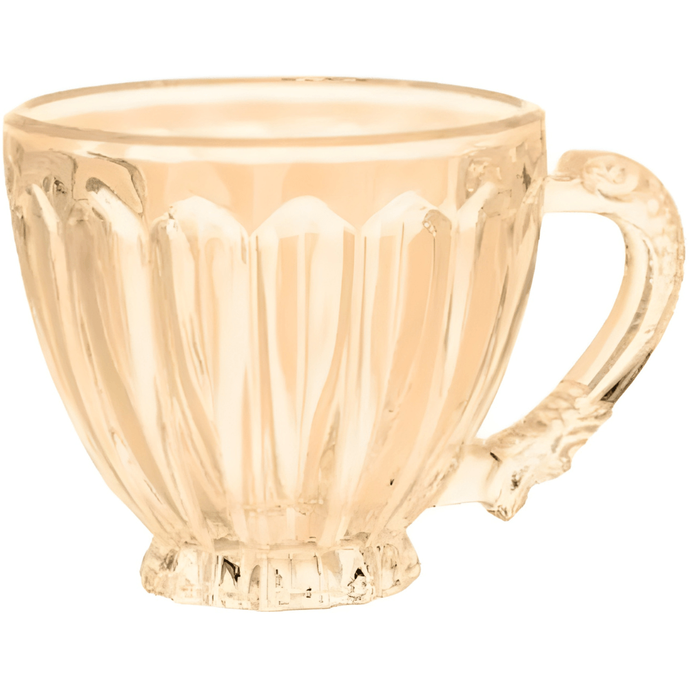 Xícara Itália Âmbar Em Vidro 200ml Lanty (ke Home)