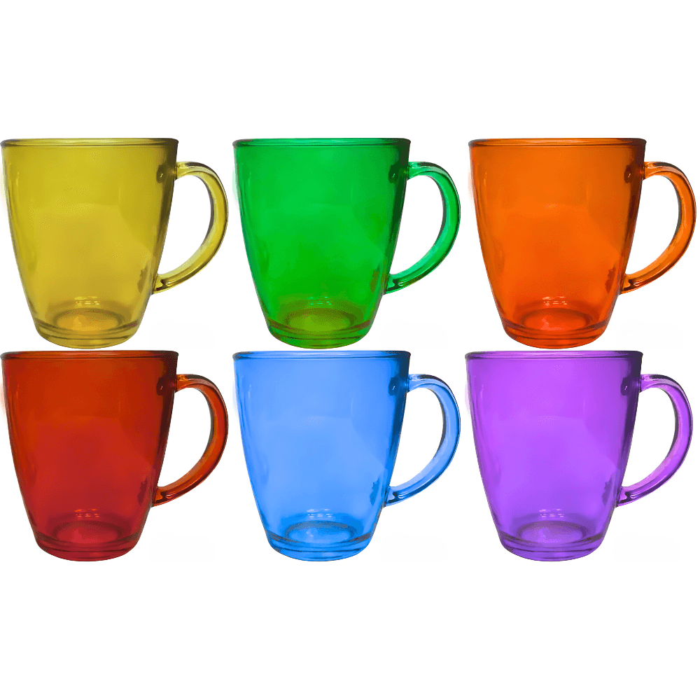 Caneca De Vidro Verona 350ml - Cores Sortidas Clink