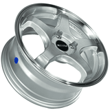 Kit 4 Rodas Aro 15x6,5 Rodera Gt 4x100 Prata