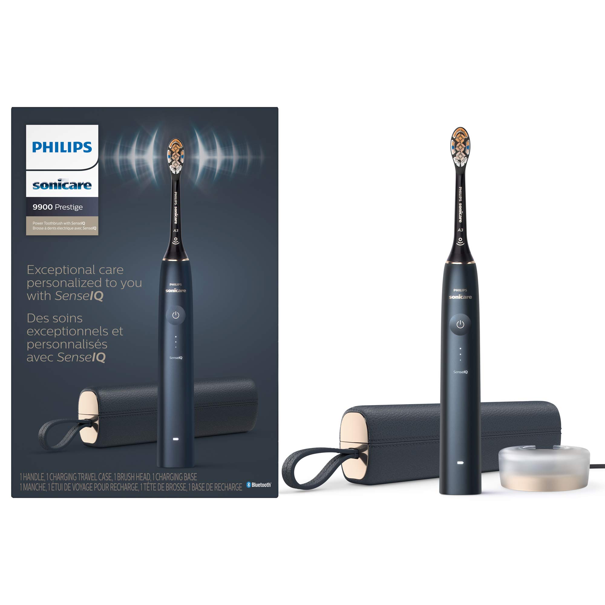 Escova De Dentes Elétrica Philips Sonicare 9900 Prestige Midnight