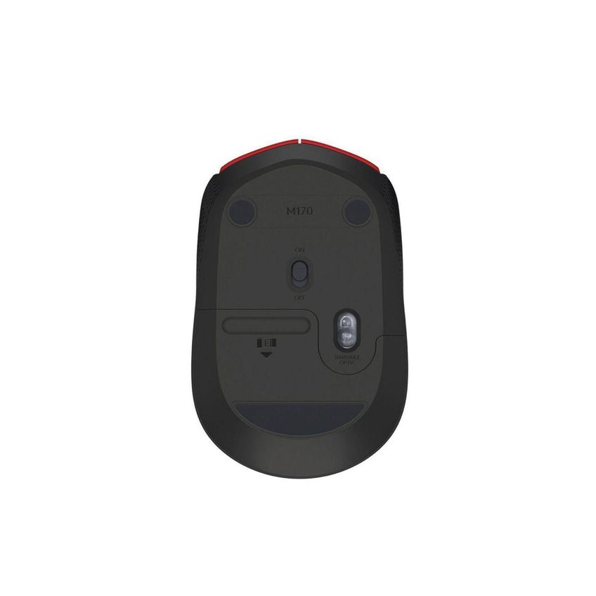 Mouse Sem Fio Logitech M170 Com Pilha Inclusa - Vermelho - imagem 4