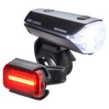 Conjunto De Luzes De Bicicleta Schwinn 300 Lumen Usb Recarregável Led