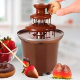 Torre Chocolate Elétrica Ideal Bancada E Festas Gourmet 110v