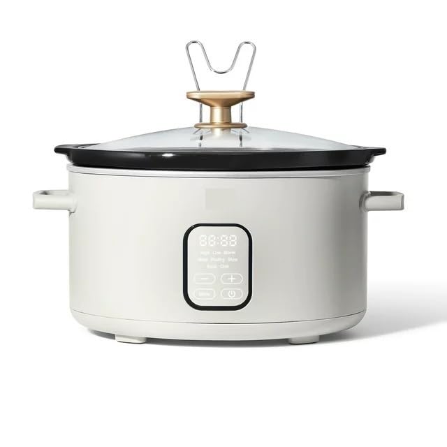 Glacê Branco Programável Slow Cooker Klauer De 6 Litros