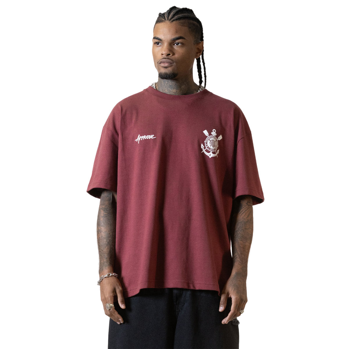 Camiseta Huge Approve X Trillab Nfl Corinthians Oversized