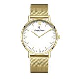 Relógio Masculino Greenwich Mesh Golden White 40mm