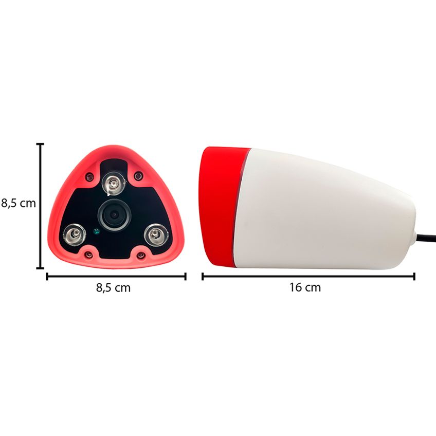 Camera De Segurança Blindada Bullet Ip Rj45 Alta Resolução Hd 1280 * 960p 6mm Visão Noturna + Fonte Bivolt 110v 220v - imagem 3