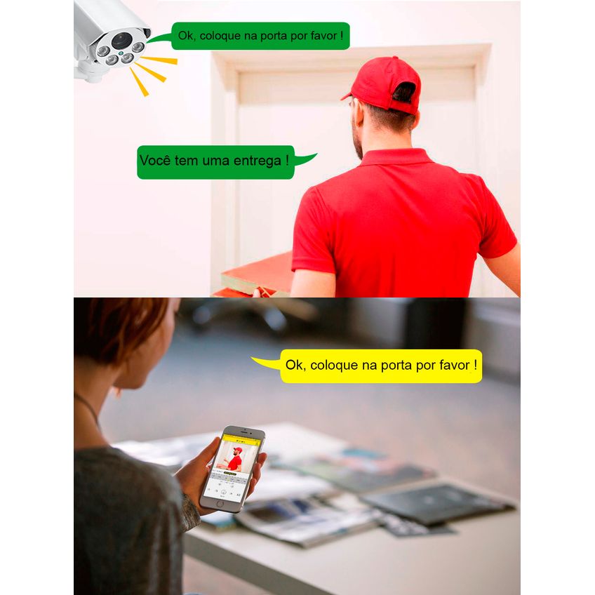 Câmera De Segurança Ip Wifi Externa 5mp Zoom Optico 10x E Ptz Detecção De Movimento Inteligente Audio Bidirecional Ip66 - imagem 4