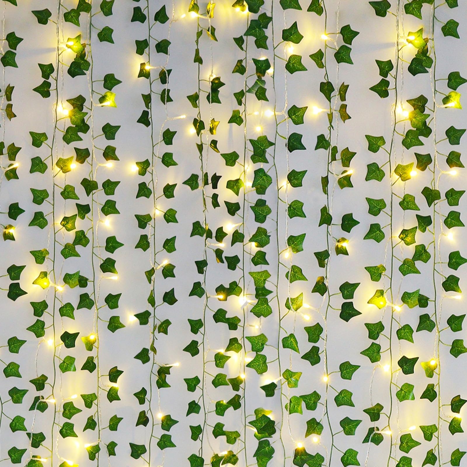 Fake Vines Freyalife Para Decoração De Quartos Com 160 Luzes De Corda Led