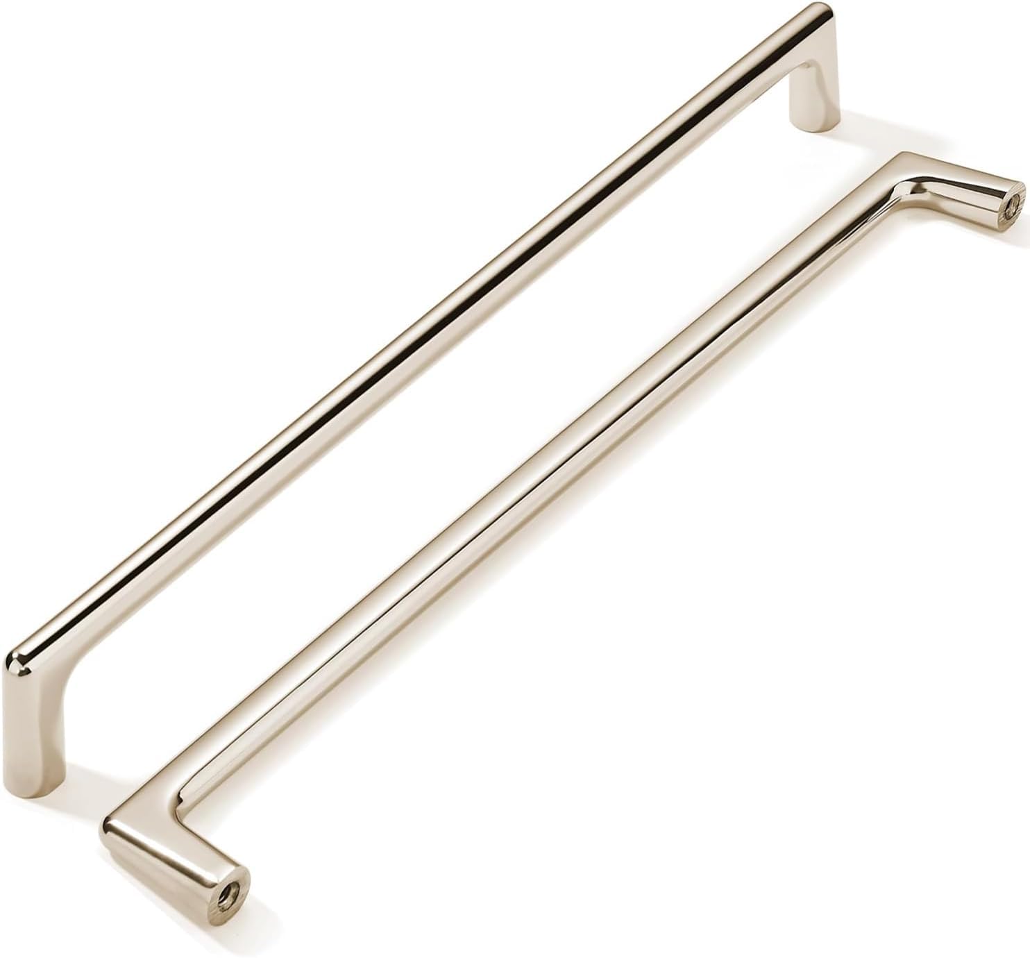Centros De Orifícios De 18 Cm De Níquel Polido Cabinet Pull Khtumeware
