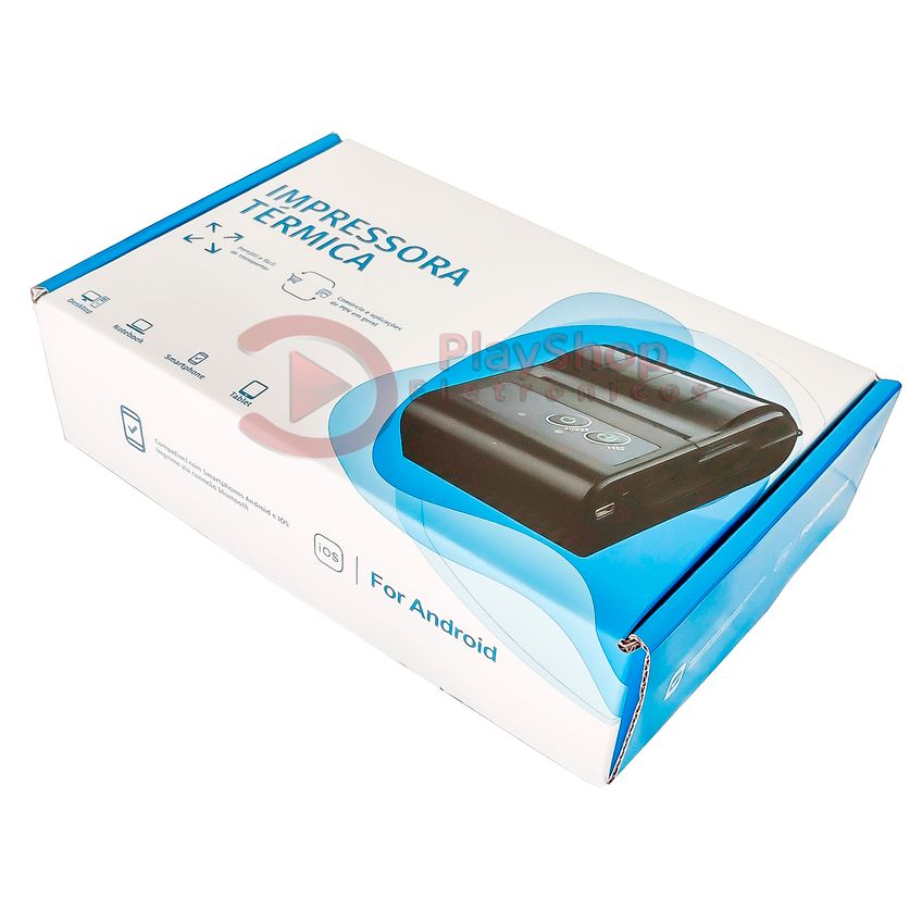 Mini Portátil Impressora Térmica Bluetooth Windows/android Pedido 58mm Sem Fio Usb - imagem 5