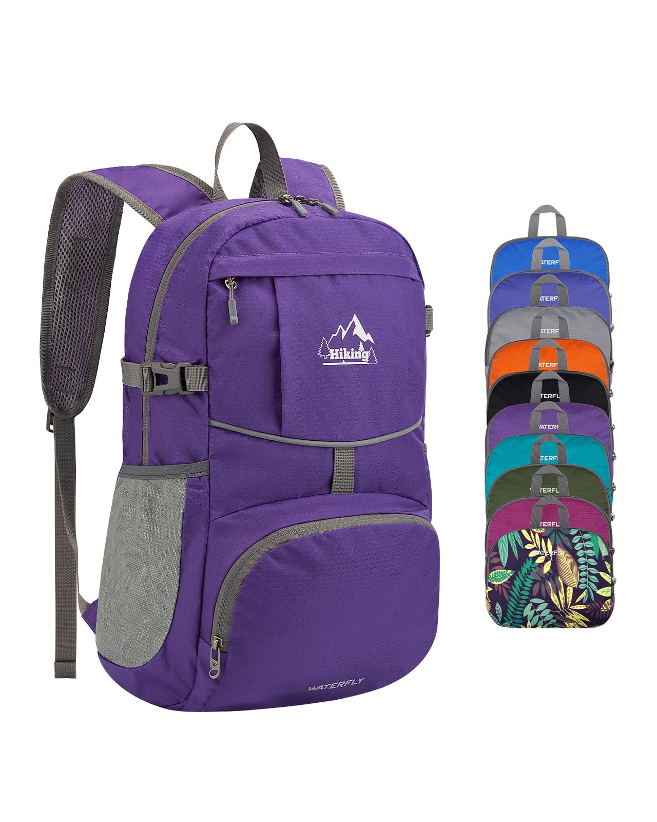 Mochila Waterfly Hiking Dobrável 25l Impermeável
