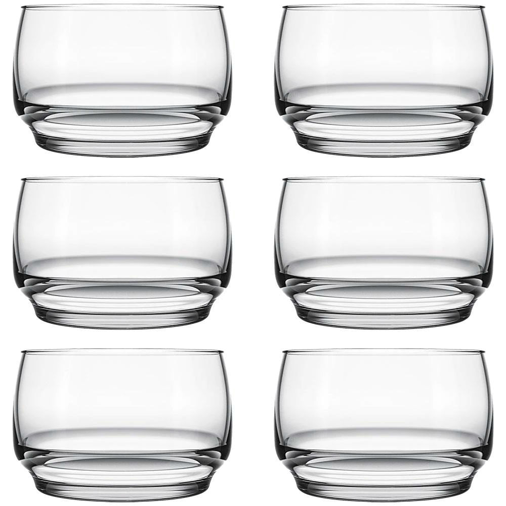 Conjunto Para Sobremesa Nadir Lights Em Vidro 6 Peças