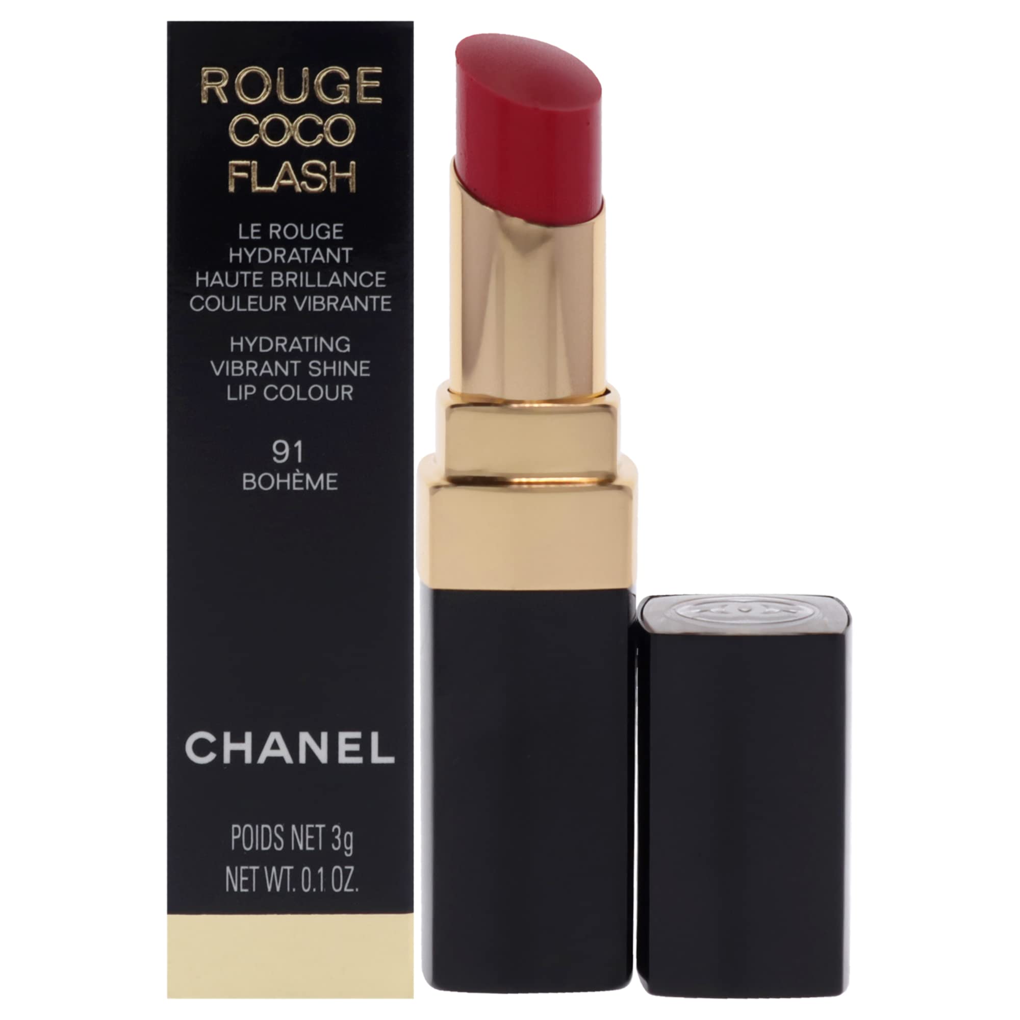 Batom Chanel Rouge Coco Flash 91 Boheme Para Mulheres 3ml