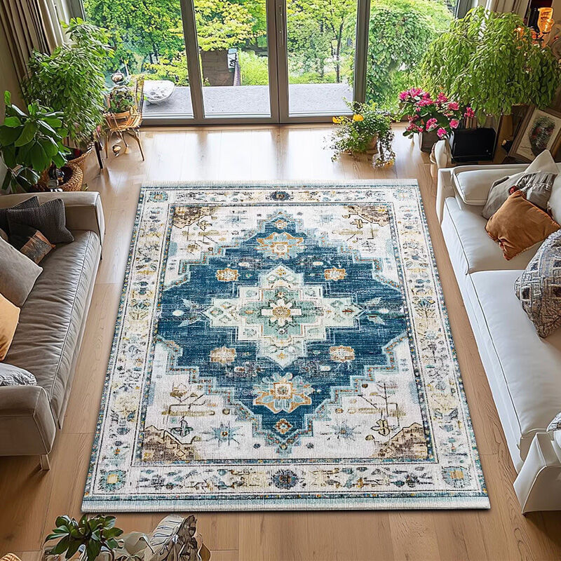 Tapete De Chão De 120* 180 Cm, Veludo, Cobertor De Sofá Doméstico, Quarto, Nórdico, Retrô