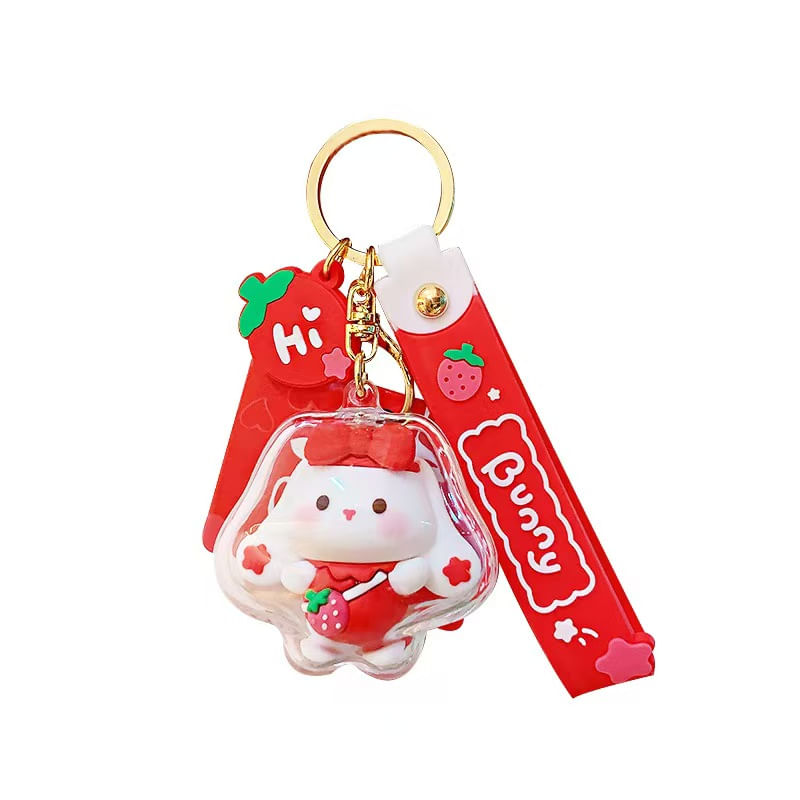 Lindo Chaveiro Strawberry Rabbit — Bolsa Zomii E Key Charm