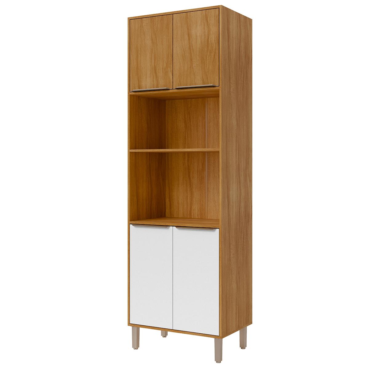 Paneleiro Torre Quente Divina 2 Fornos Com 4 Portas Cinamomo/branco