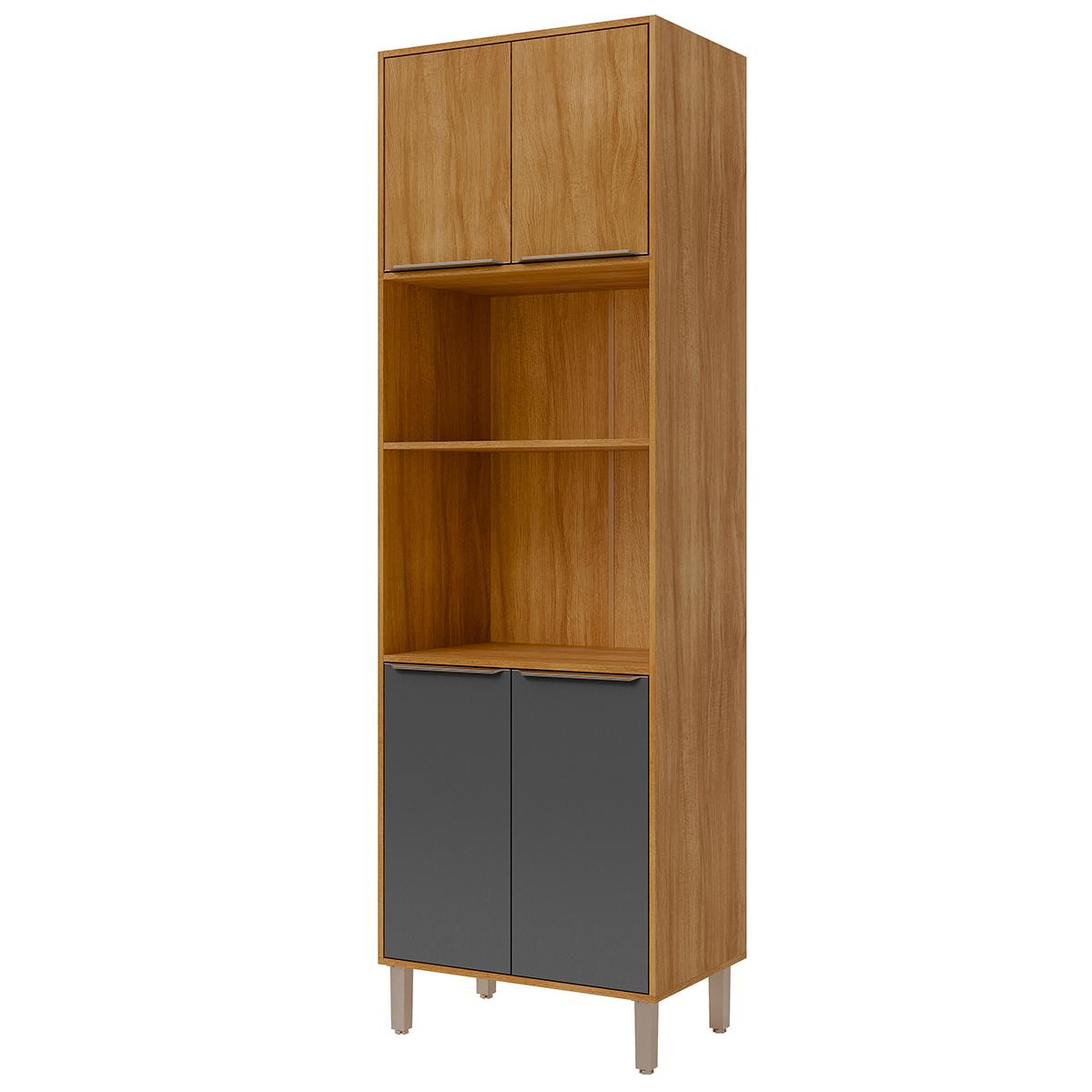 Paneleiro Torre Quente Divina 2 Fornos Com 4 Portas Cinamomo/titanium