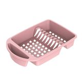 Escorredor De Louças Para Pratos Copos E Talheres Rosa