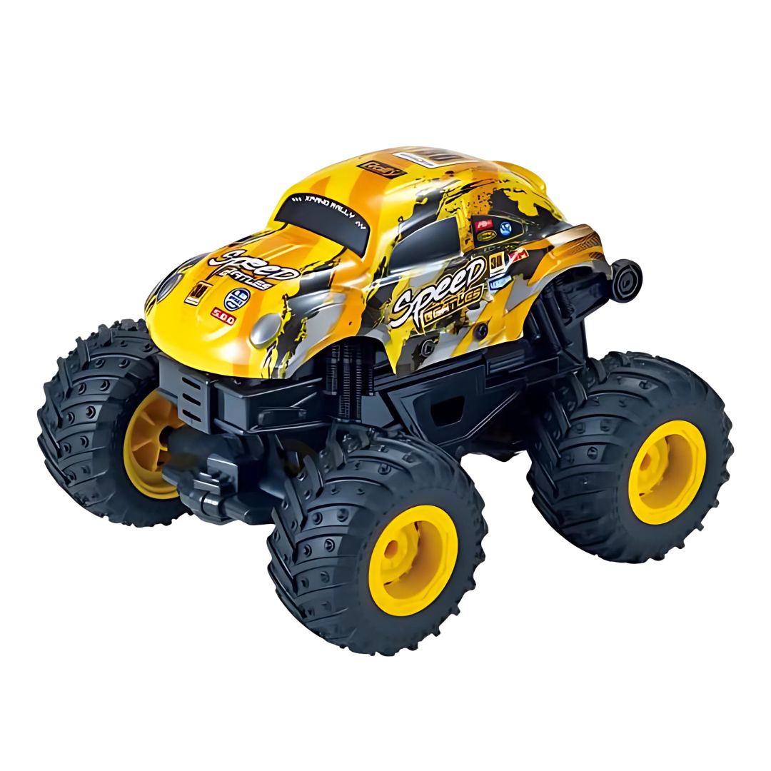 Carro Monster Truck Amarelo Zippy Toys Fricção Luz e Som RC2355