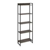 Estante Dynamica 60x30x187cm C/05 Prateleiras Carvalho Dark / Carvalho Dark /