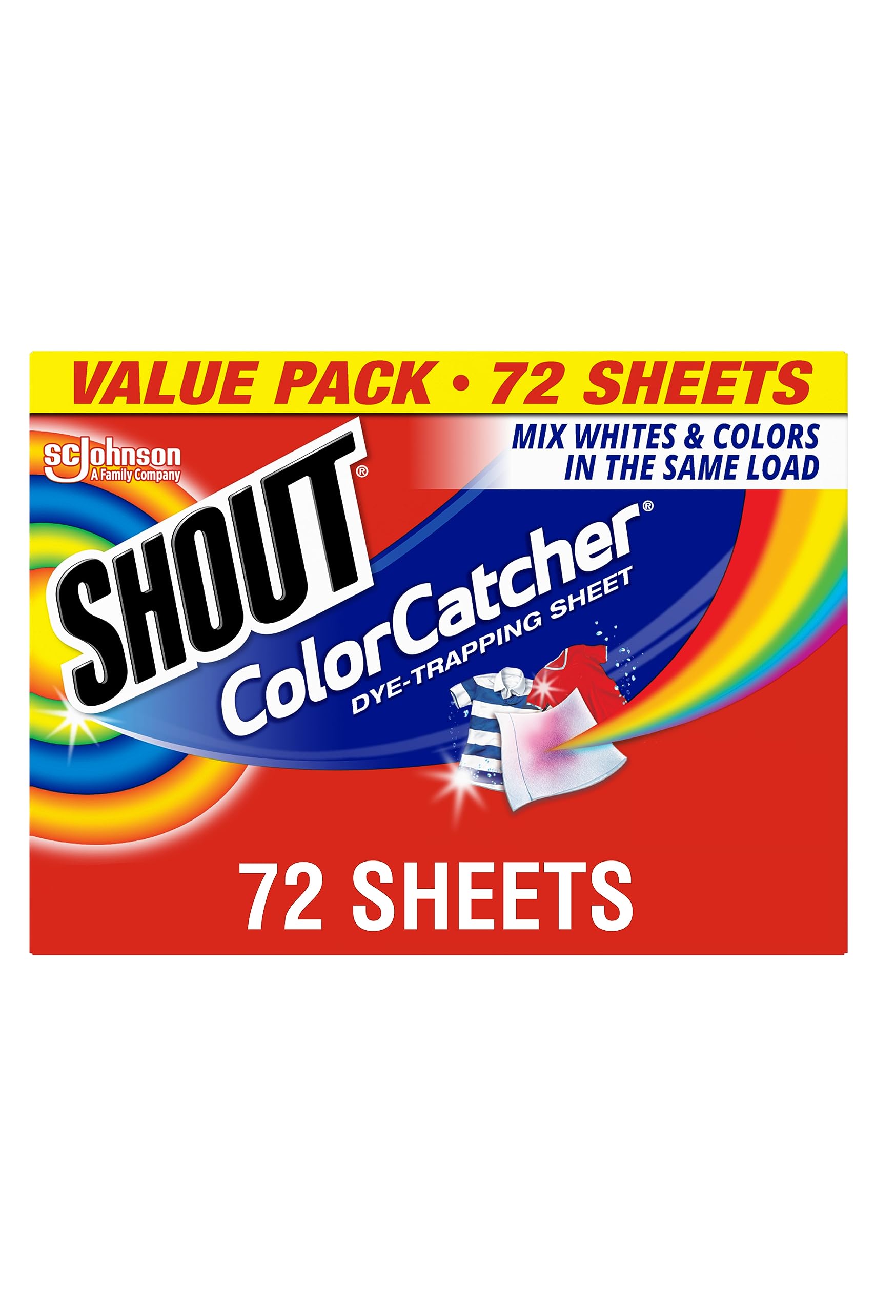 Lençóis Laundry Color Catcher Shout 72 Count