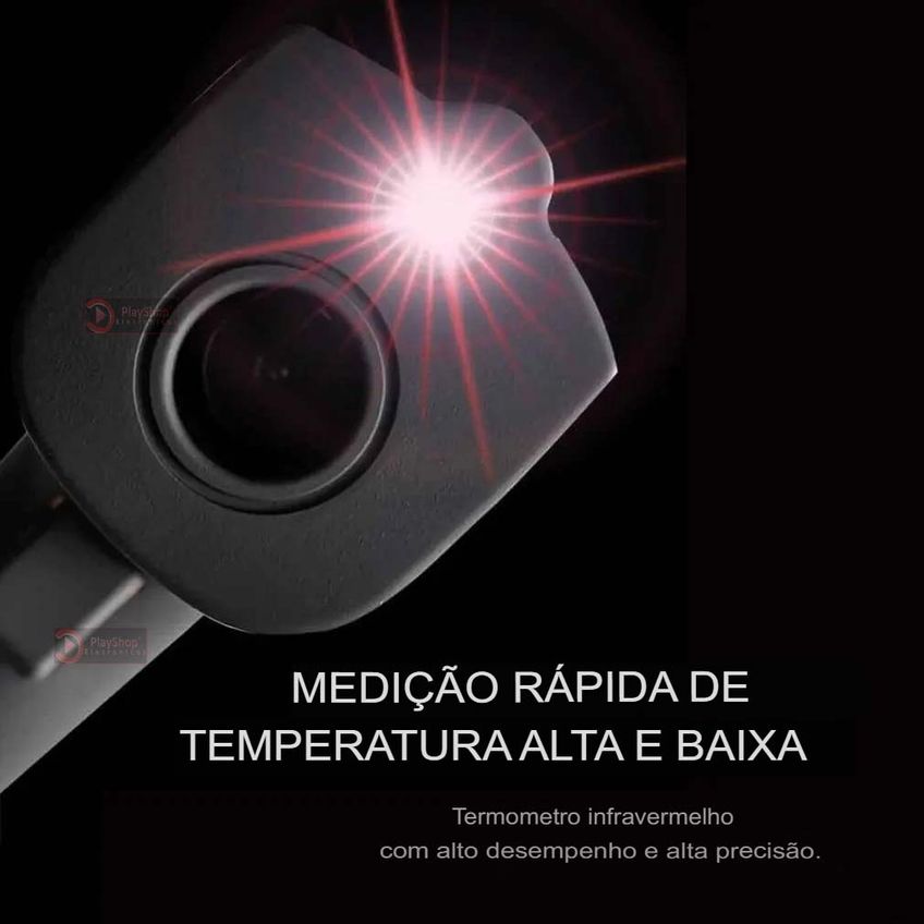 Termômetro Digital Industrial Multiuso E Culinário Infravermelho Laser Para Comida Fritura Assados -50°c A 400°c - imagem 4