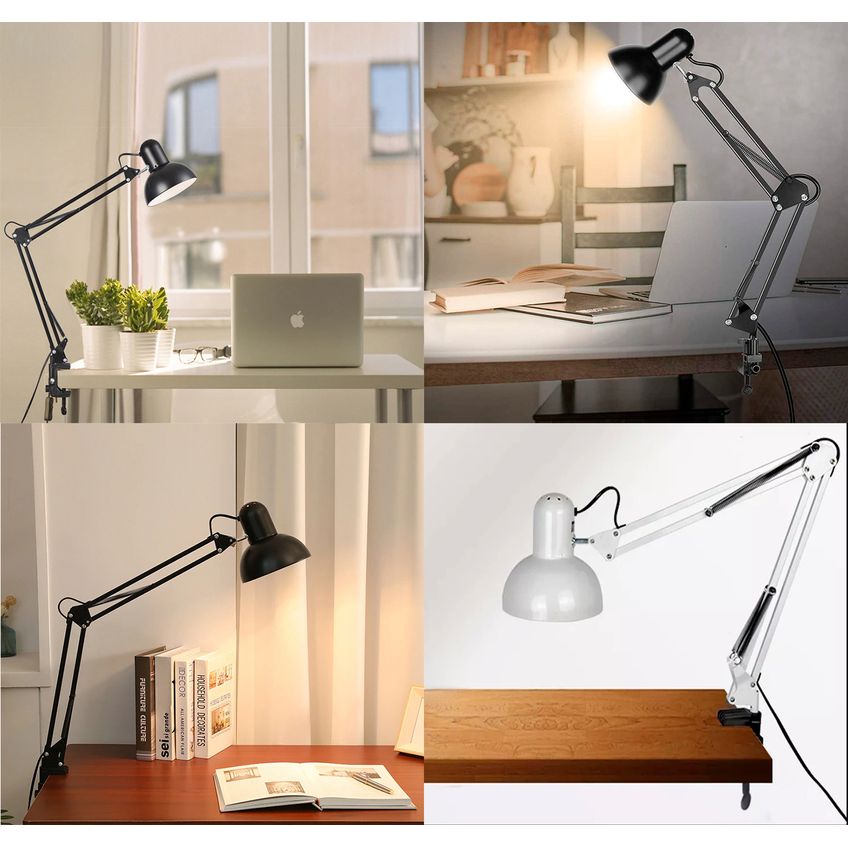 Luminaria De Mesa Abajur Articulavel Escritorio Copa Leitura Luz Estudos Trabalho Sala Iluminaçao - imagem 5