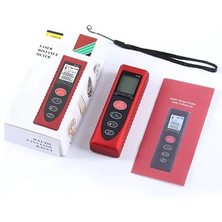 Trena Digital A Laser Medição A Distância Alcance 80 Mts Profissional Portátil De Bolso A prova dagua - imagem 5