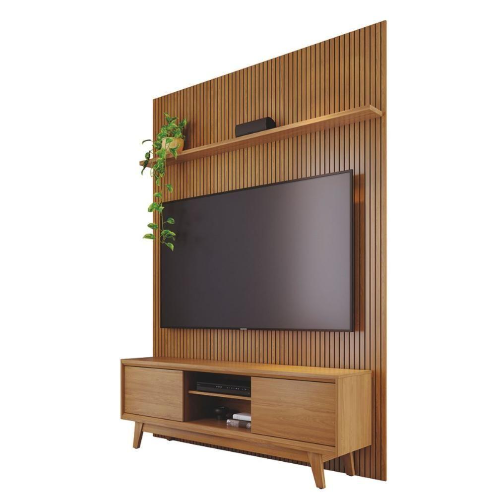 Kit Milo Painel E Rack Com Painel Cumaru - Carrefour
