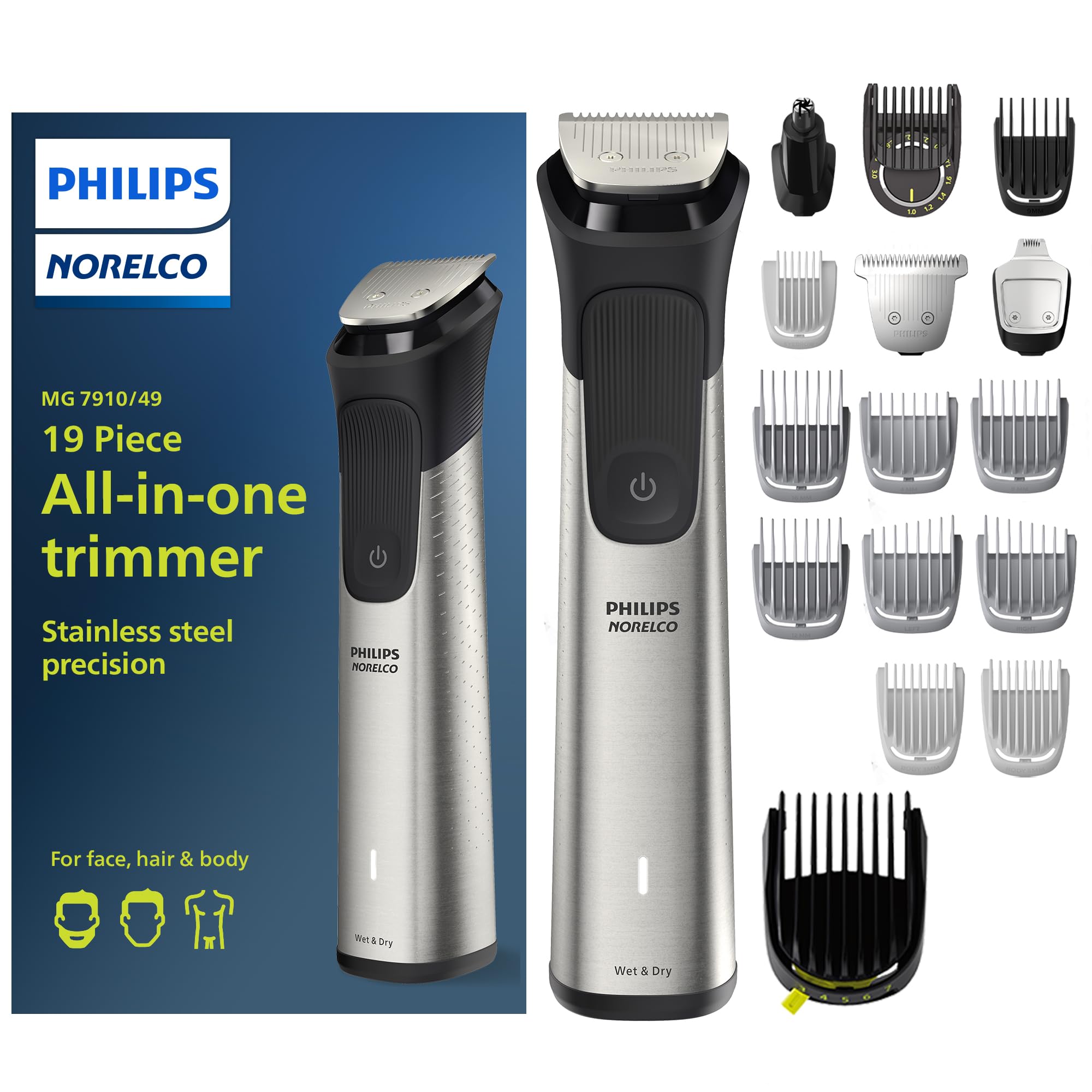 Kit De Higiene Philips Norelco Multigroom Série 7000 Mg7910/49