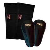 Kit Caneleira Adulto Preta E Porta Caneleira Preta Profix