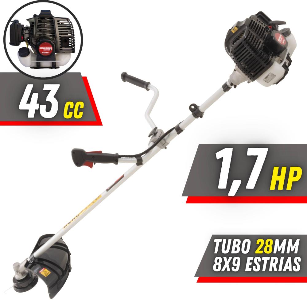 Máquina De Cortar Grama Profissional À Gasolina Kawashima Kw43le