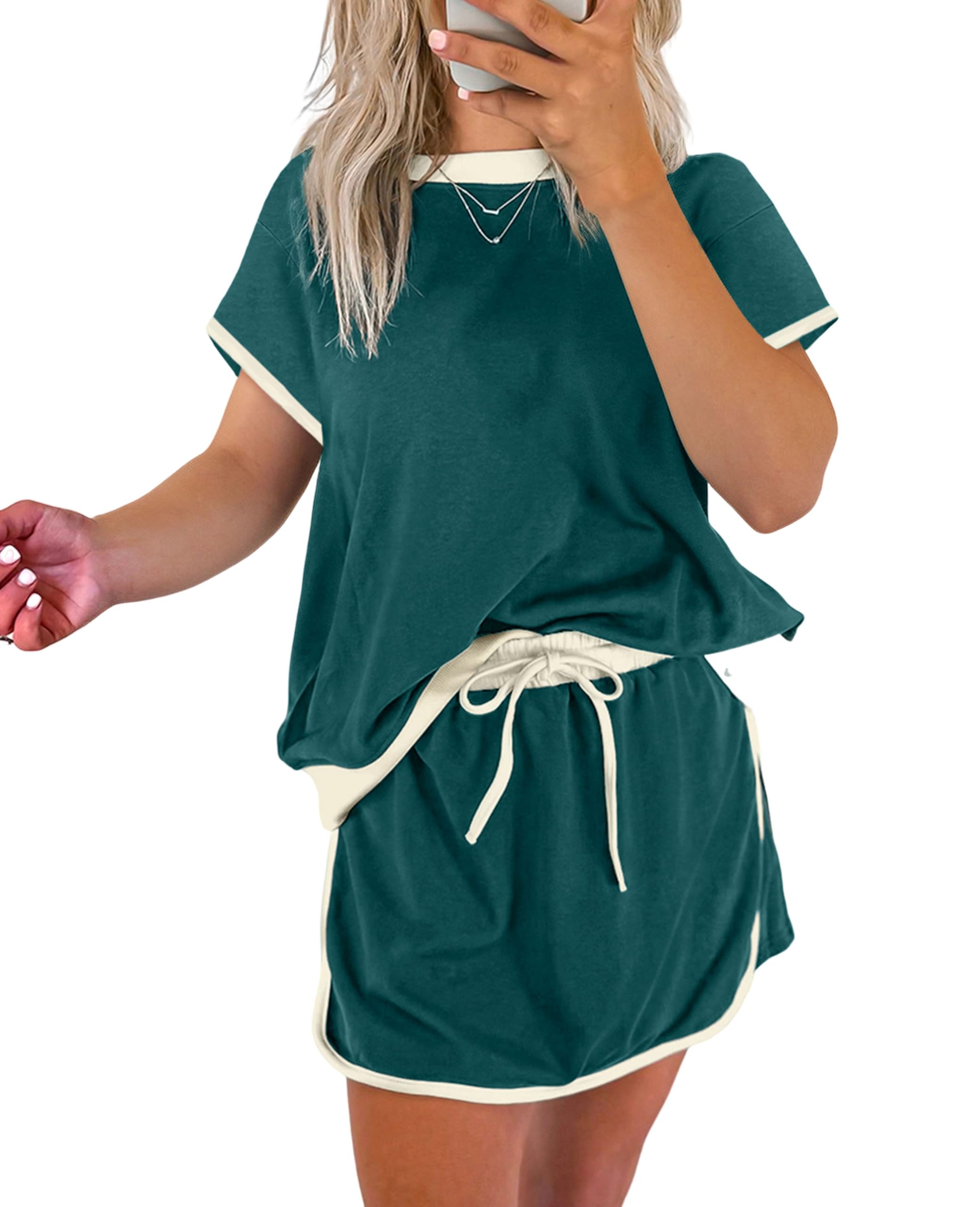 Saia E Camiseta Femininas Lounge Set Selink, Verde, Tamanho M