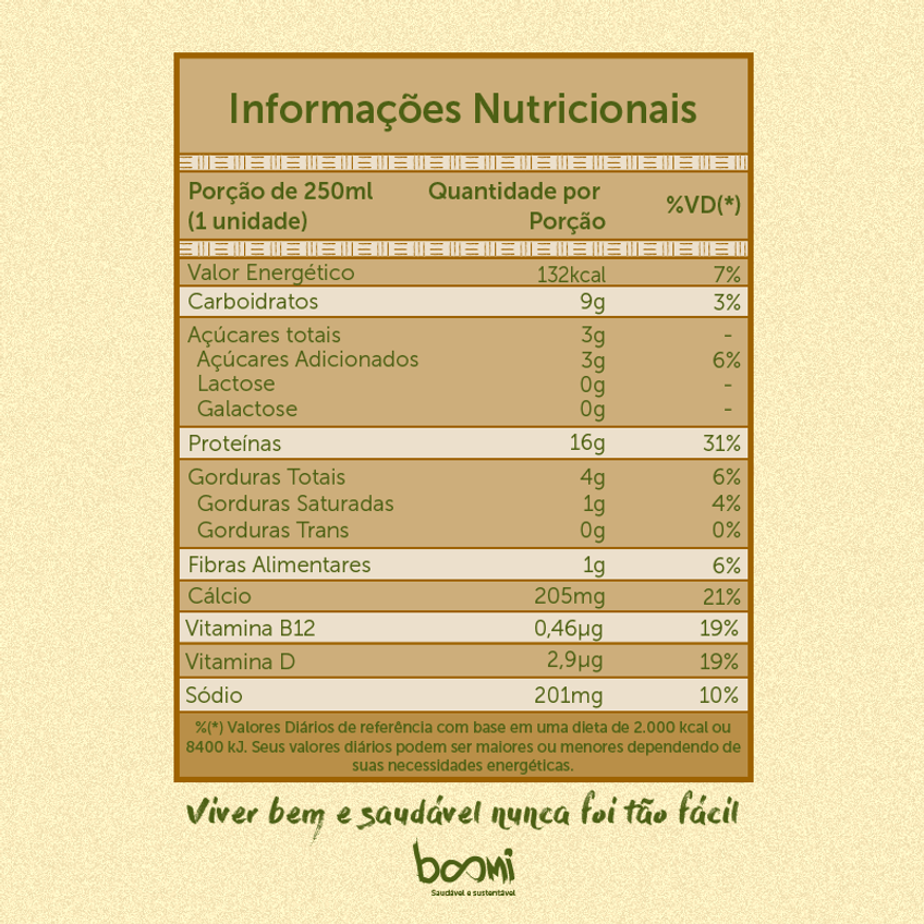 Shake Proteico Vegano Banana Com Amendoim Naveia 250ml - imagem 3