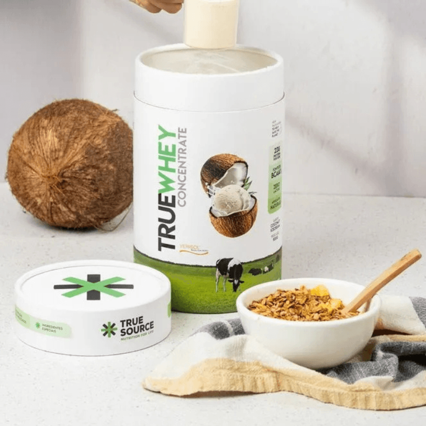 Proteína True Concentrate Zero Lactose Coconut Ice Cream True Source 900g - imagem 2