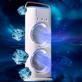 Ventilador Torre Usb Portátil Led Duplo E Umidificador