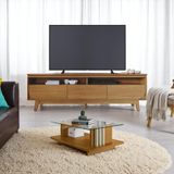 Conjunto Selene C/ Mesa De Centro Frizz Cumaru/opala