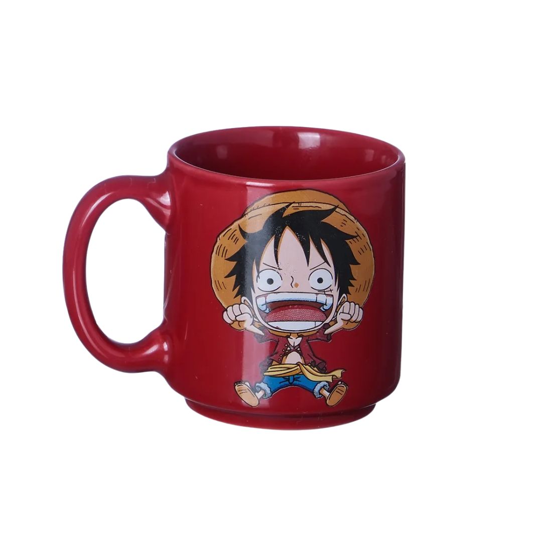 Caneca Mini Tina Luffy Vermelha 100ml Zona Criativa 10025362