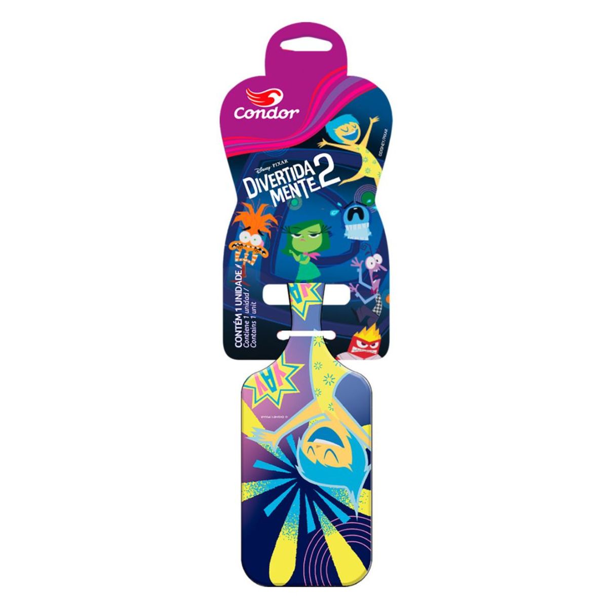 Escova Para Cabelo Raquete Divertida Mente 2 Condor